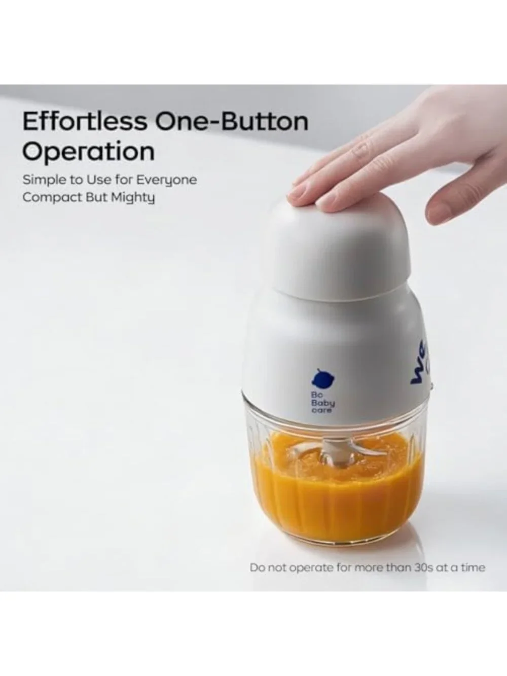Baby Food Maker & Glass Puree Blender for Fruits, Veggies & Meats - 10oz Mini